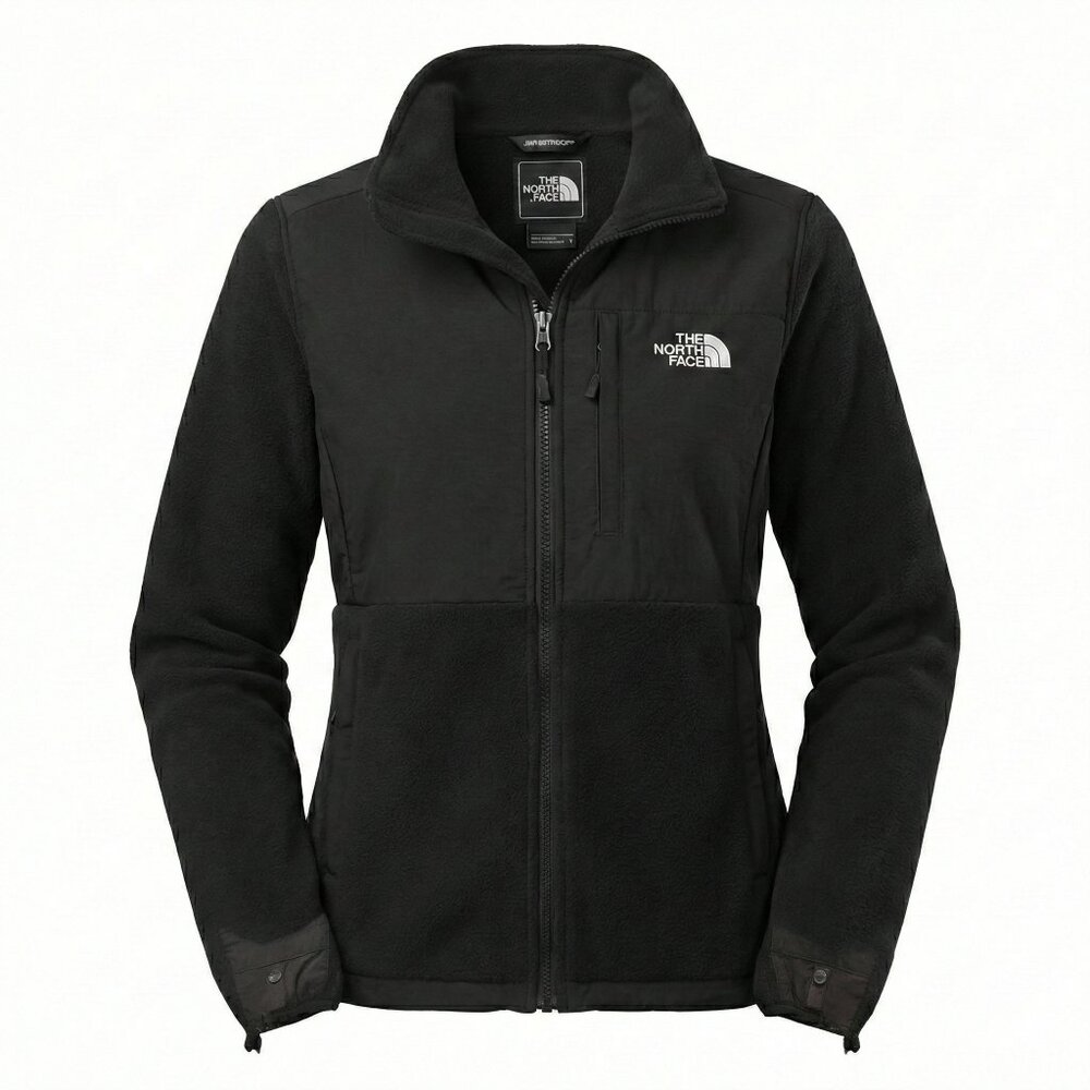 The North Face Denali Fleece Jacket Women’s Medium Black Zip Up Thrashed 🖤
